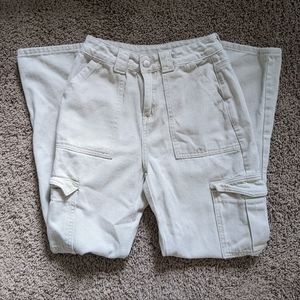 White Cargo Pants